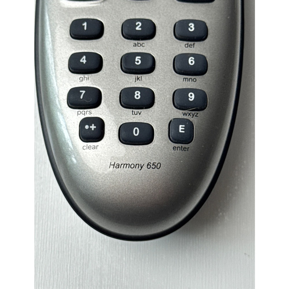 Logitech Harmony 650 Universal Remote Control Silver Color Screen - Picture 3 of 7